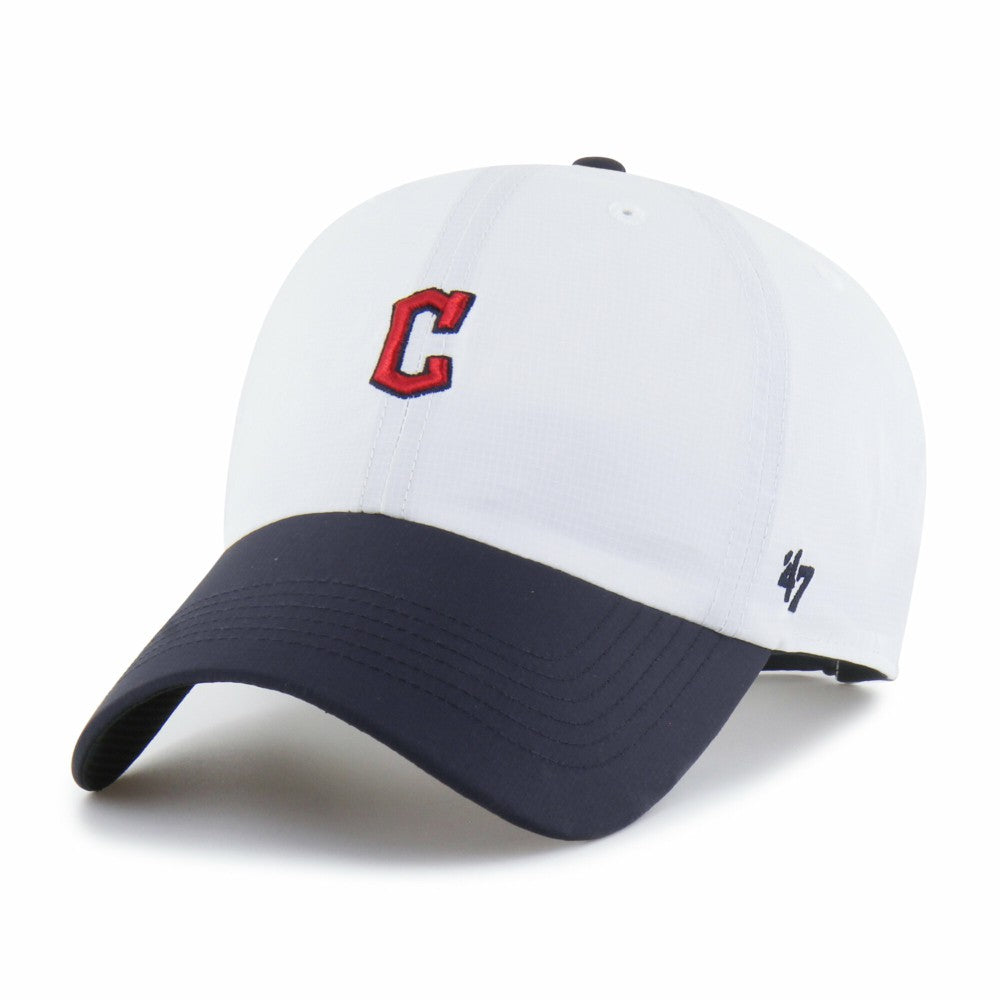 Cleveland Guardians '47 Vista Mini Clean Up brrr° Adjustable Hat - White/Navy - 47 brand Online