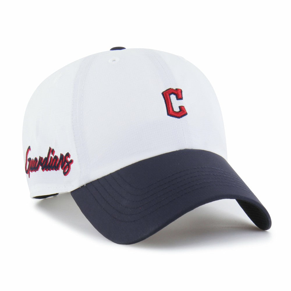 Cleveland Guardians '47 Vista Mini Clean Up brrr° Adjustable Hat - White/Navy - 47 brand Online