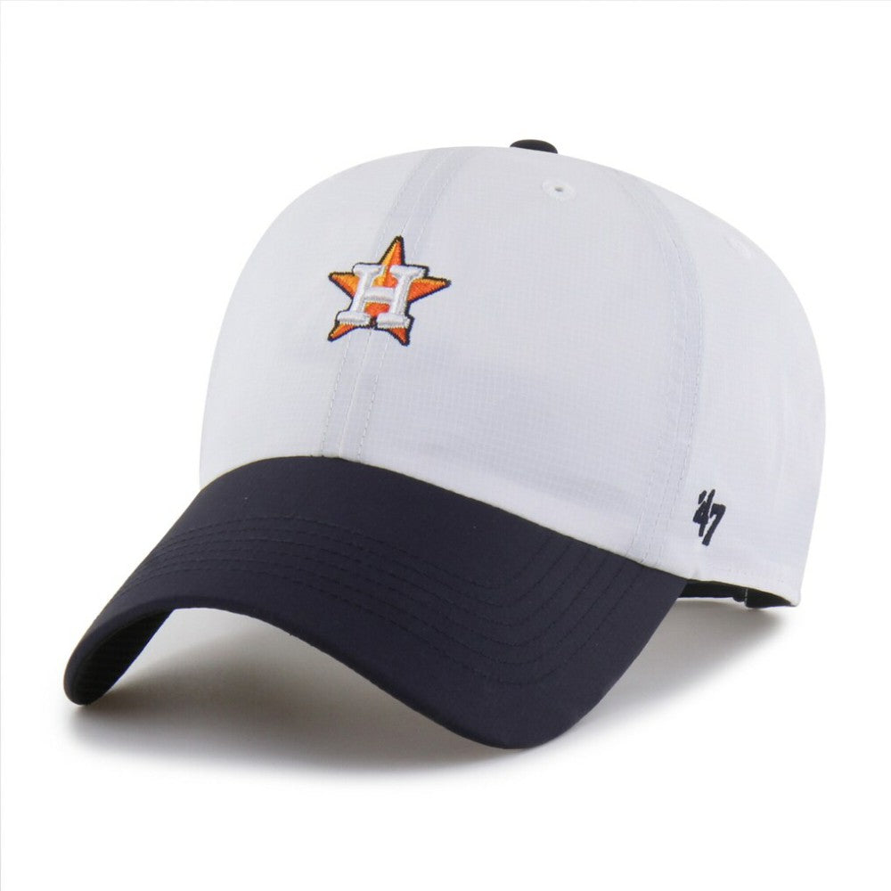 Houston Astros '47 Vista Mini Clean Up brrr° Adjustable Hat - White/Navy - 47 brand Lifestyle