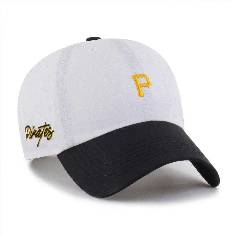 Pittsburgh Pirates '47 Vista Mini Clean Up brrr° Adjustable Hat - White/Black - 47 brand on Sale