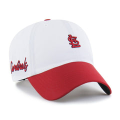 St. Louis Cardinals '47 Vista Mini Clean Up brrr° Adjustable Hat - White/Red - 47 brand Discount