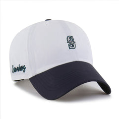 Seattle Mariners '47 Vista Mini Clean Up brrr° Adjustable Hat - White/Navy - 47 brand Sale