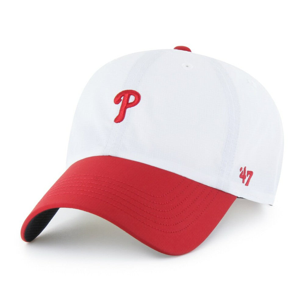 Philadelphia Phillies '47 Vista Mini Clean Up brrr° Adjustable Hat - White/Red - 47 brand Sale