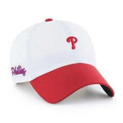 Philadelphia Phillies '47 Vista Mini Clean Up brrr° Adjustable Hat - White/Red - 47 brand Sale
