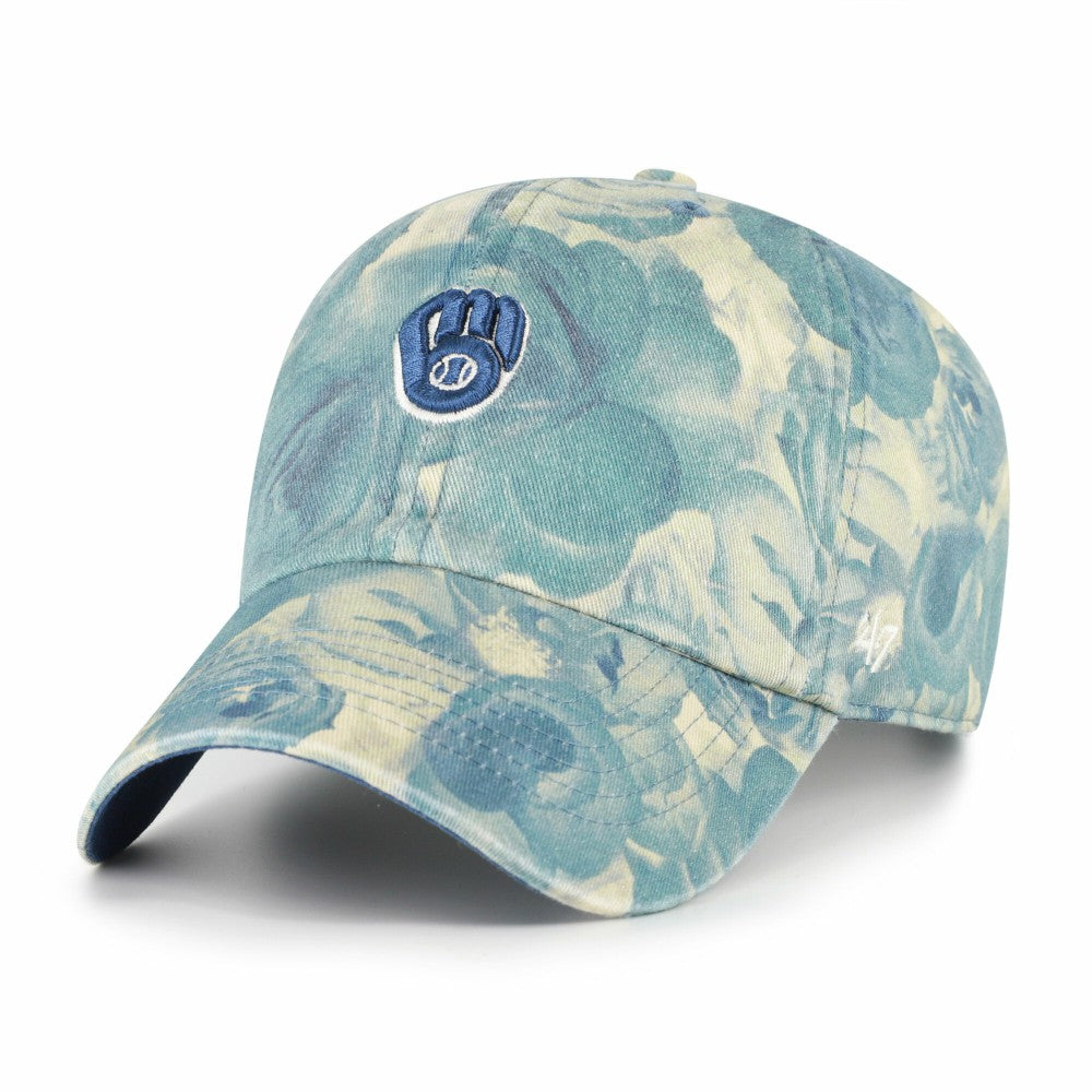 Milwaukee Brewers '47 Women's Gardenia Clean Up Adjustable Hat - Blue - 47 brand Discount