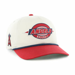 Los Angeles Angels '47 Youth Frame Out Hitch Adjustable Hat - Natural/Red - 47 brand Discount