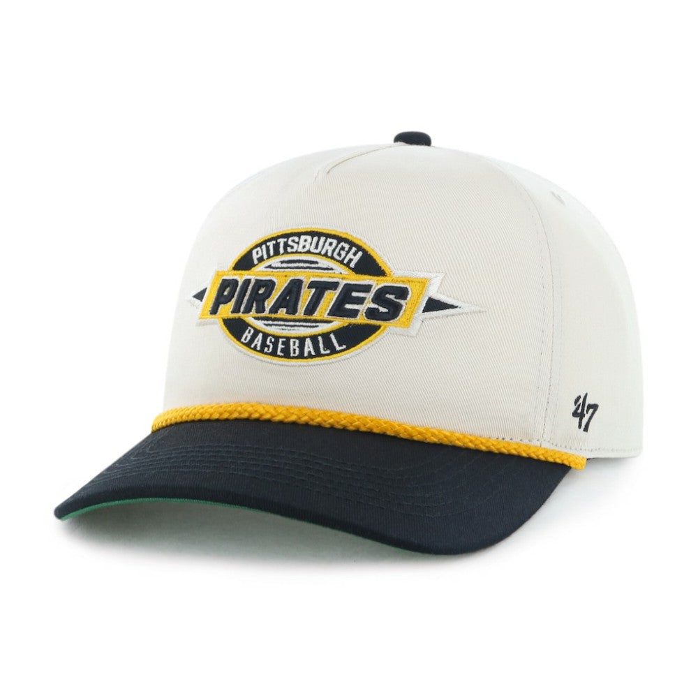 Pittsburgh Pirates '47 Youth Frame Out Hitch Adjustable Hat - Natural/Black - 47 brand Lifestyle