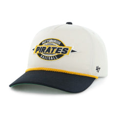 Pittsburgh Pirates '47 Youth Frame Out Hitch Adjustable Hat - Natural/Black - 47 brand Lifestyle