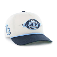 Tampa Bay Rays '47 Youth Frame Out Hitch Adjustable Hat - Natural/Navy - 47 brand Discount
