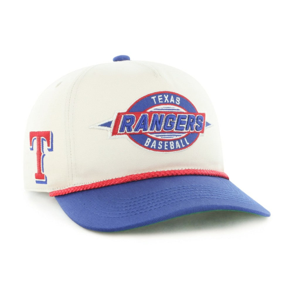 Texas Rangers '47 Youth Frame Out Hitch Adjustable Hat - Natural/Royal - 47 brand on Sale