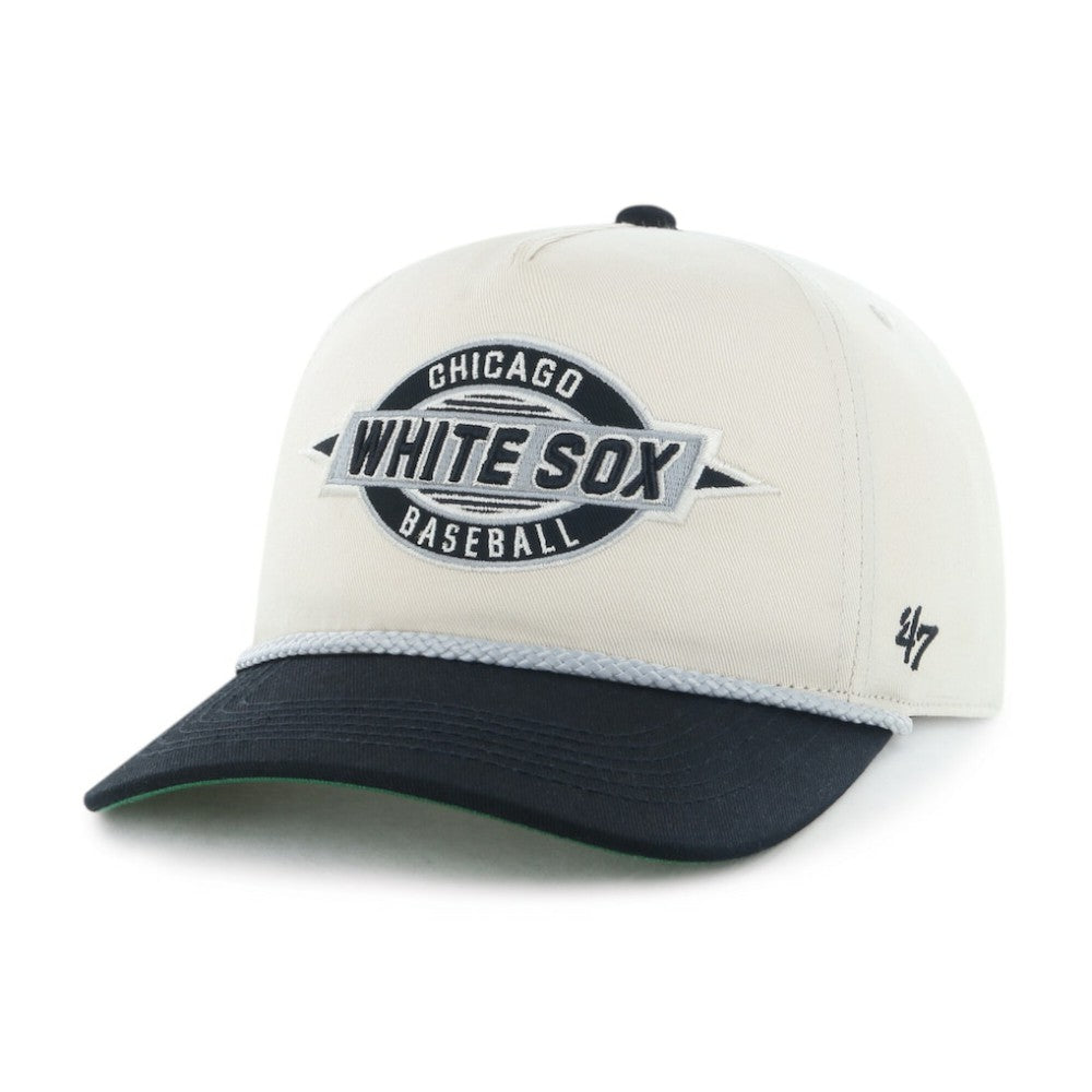 Chicago White Sox '47 Youth Frame Out Hitch Adjustable Hat - Natural/Black - 47 brand Discount