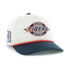 Detroit Tigers '47 Youth Frame Out Hitch Adjustable Hat - Natural/Navy - 47 brand Sale