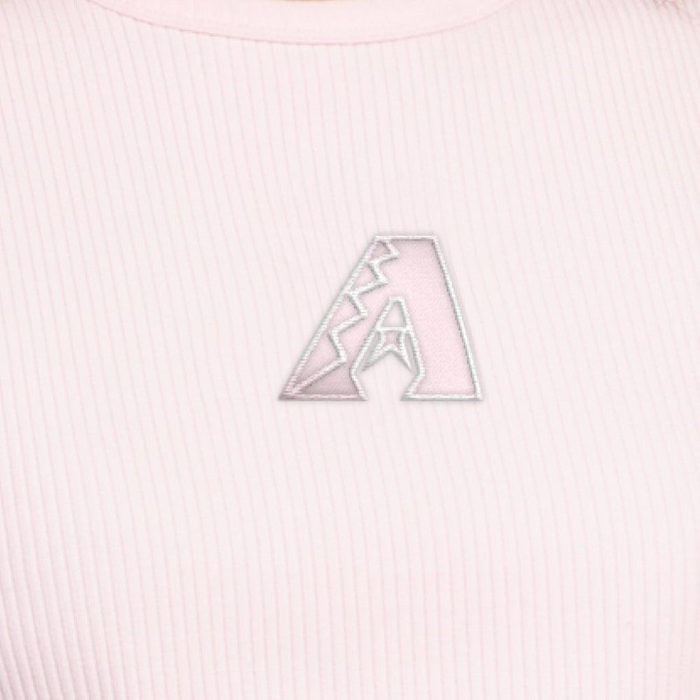 Arizona Diamondbacks Starter Women's Pastels Ribbed Tank Top - Light Pink - MLB Lifestyle