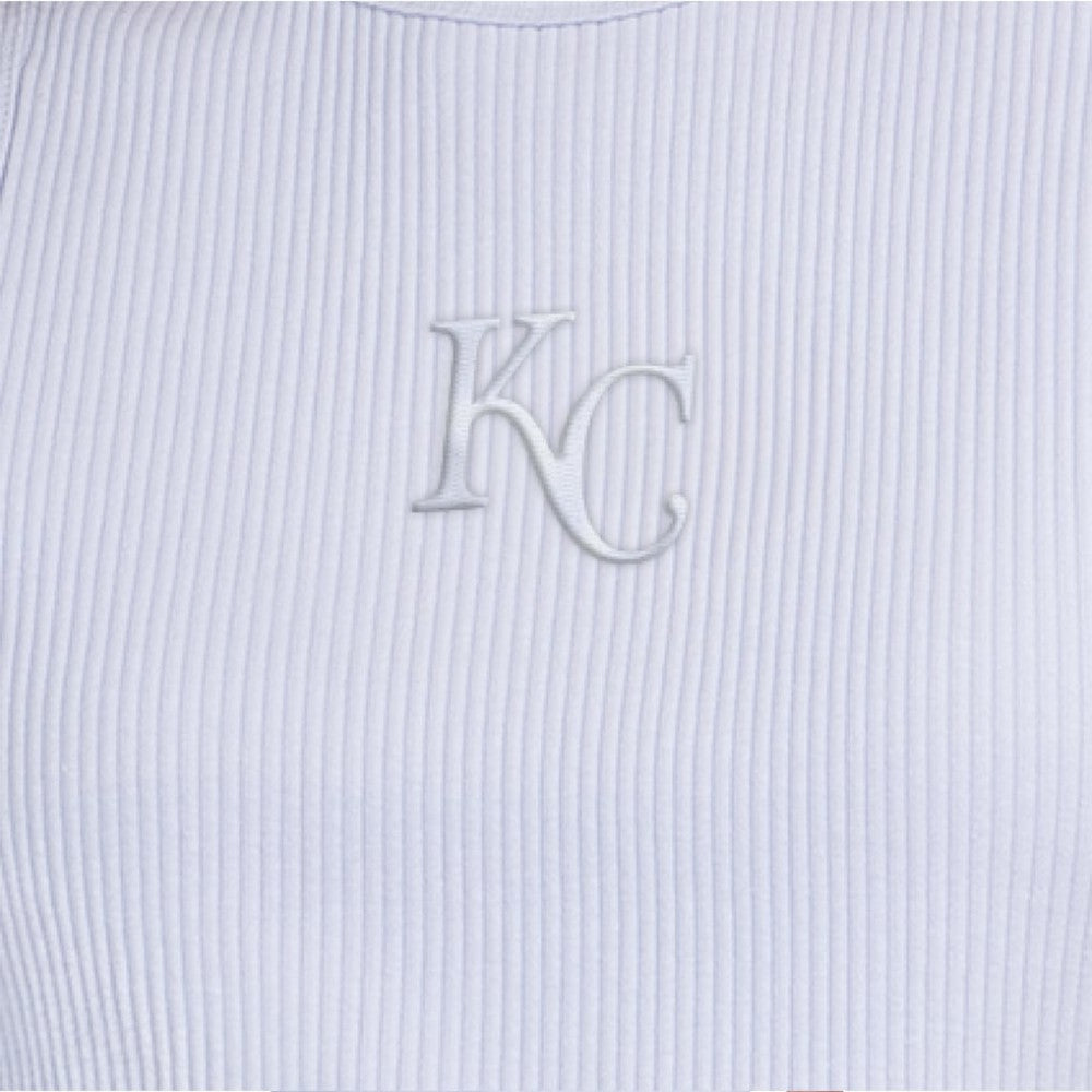 Kansas City Royals Starter Women's Pastels Ribbed Tank Top - Light Blue - MLB Lifestyle