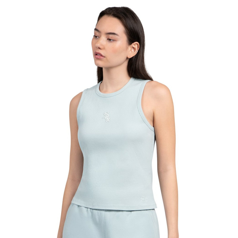 Chicago White Sox Starter Women's Pastels Ribbed Tank Top - Mint - MLB Sale