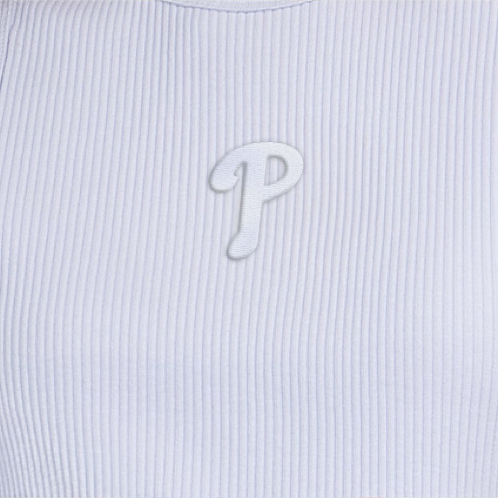 Philadelphia Phillies Starter Women's Pastels Ribbed Tank Top - Light Blue - MLB Discount