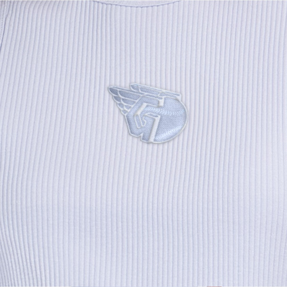 Cleveland Guardians Starter Women's Pastels Ribbed Tank Top - Light Blue - MLB Lifestyle