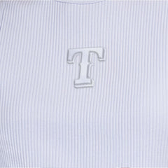 Texas Rangers Starter Women's Pastels Ribbed Tank Top - Light Blue - MLB Discount