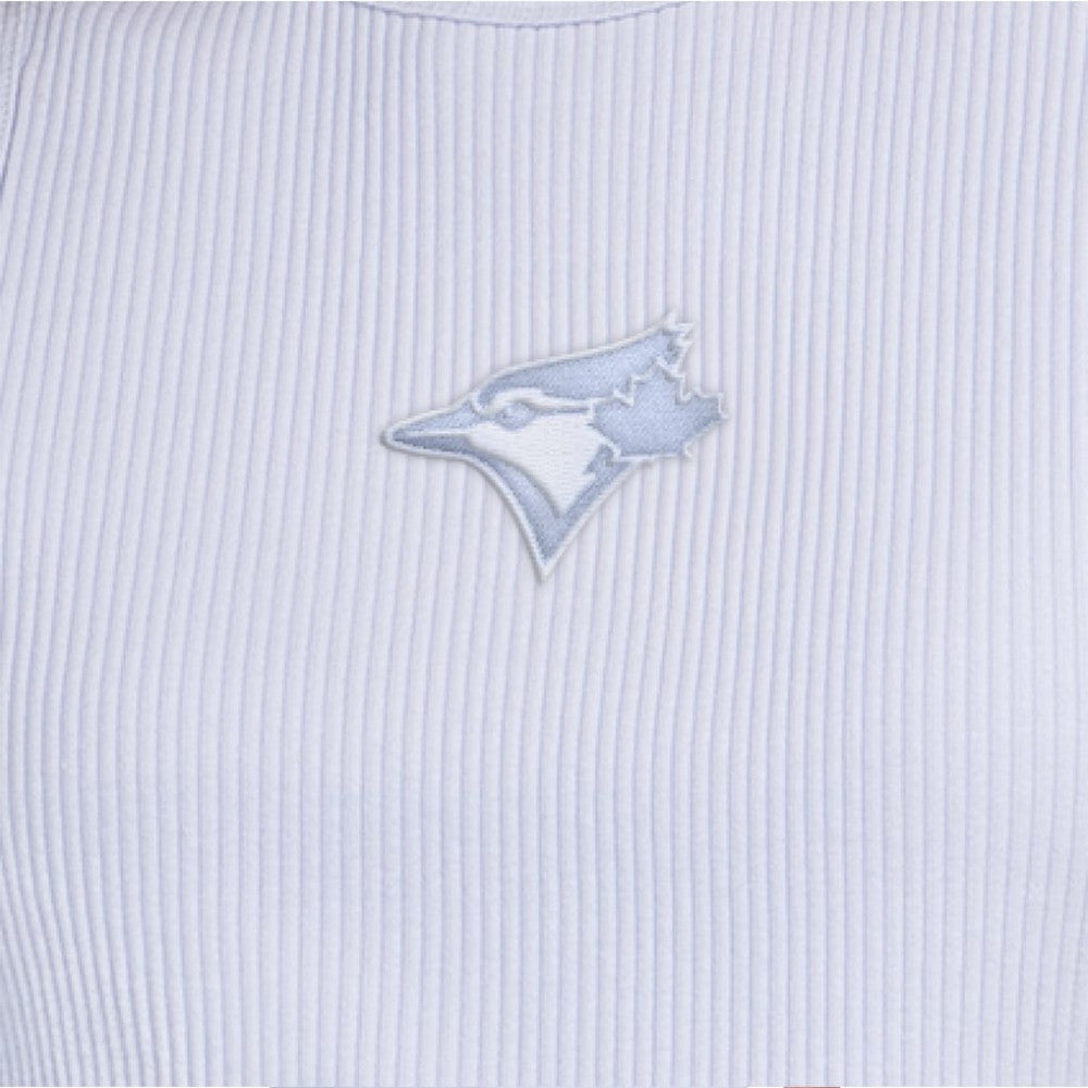 Toronto Blue Jays Starter Women's Pastels Ribbed Tank Top - Light Blue - MLB Lifestyle