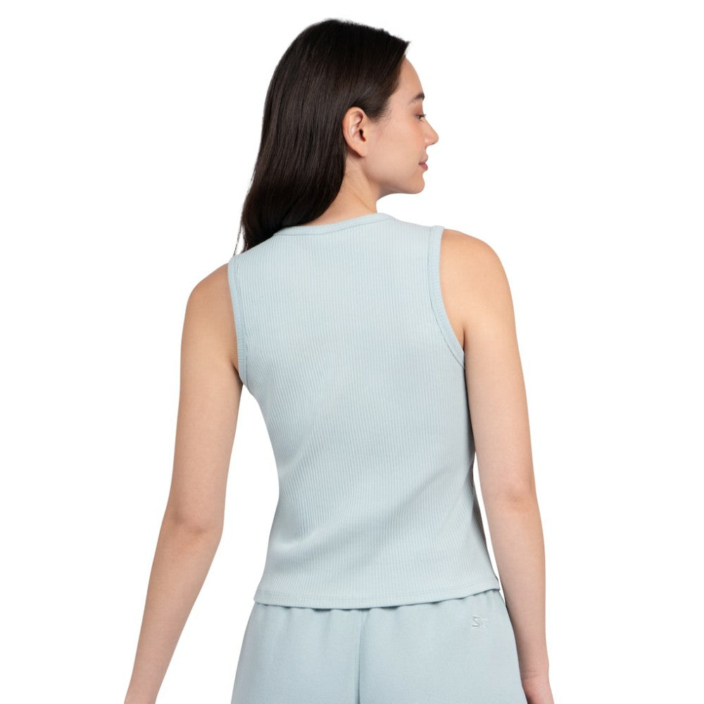 Athletics Starter Women's Pastels Ribbed Tank Top - Mint - MLB Discount