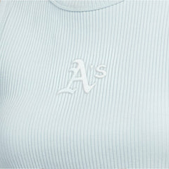 Athletics Starter Women's Pastels Ribbed Tank Top - Mint - MLB Discount