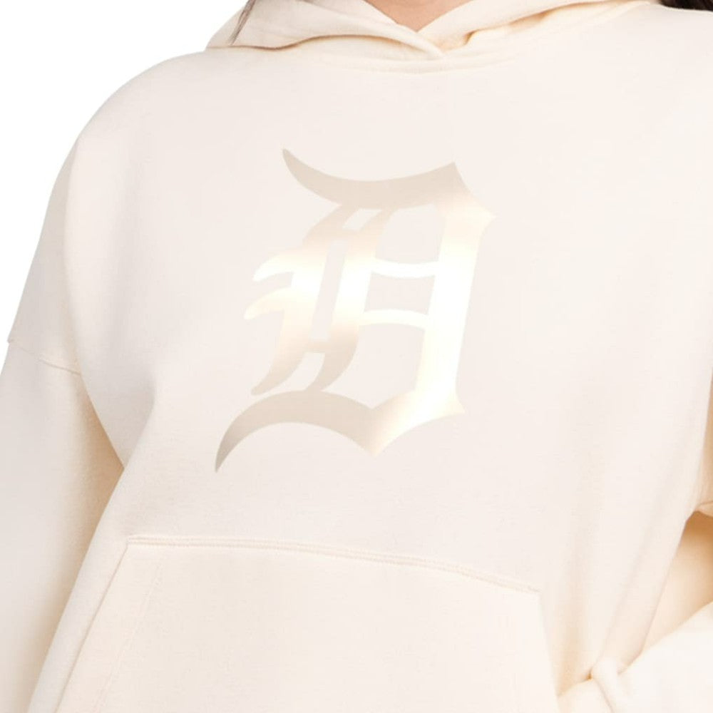 Detroit Tigers Starter Women's Pastel Relaxed Hoodie - Cream - MLB Online