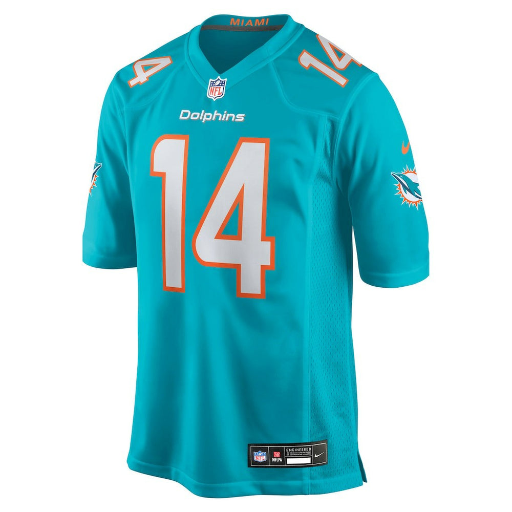Nike Quinn Ewers Miami Dolphins Team Game Jersey Aqua