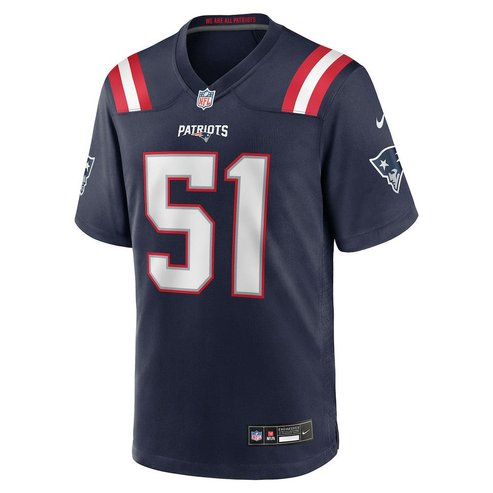 Nike Jack Gibbens New England Patriots Team Game Jersey Navy