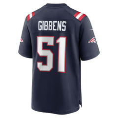 Nike Jack Gibbens New England Patriots Team Game Jersey Navy