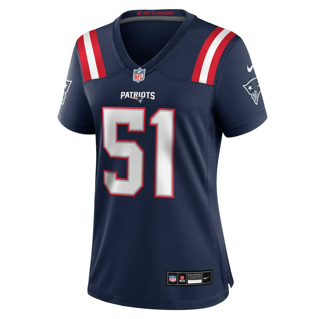 Nike Jack Gibbens New England Patriots Women's Team Game Jersey Navy