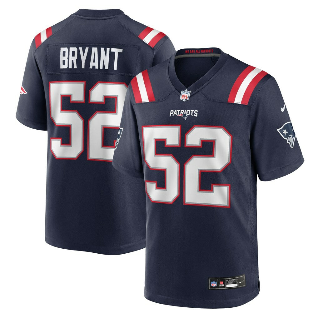 Nike Marcus Bryant New England Patriots Team Game Jersey Navy