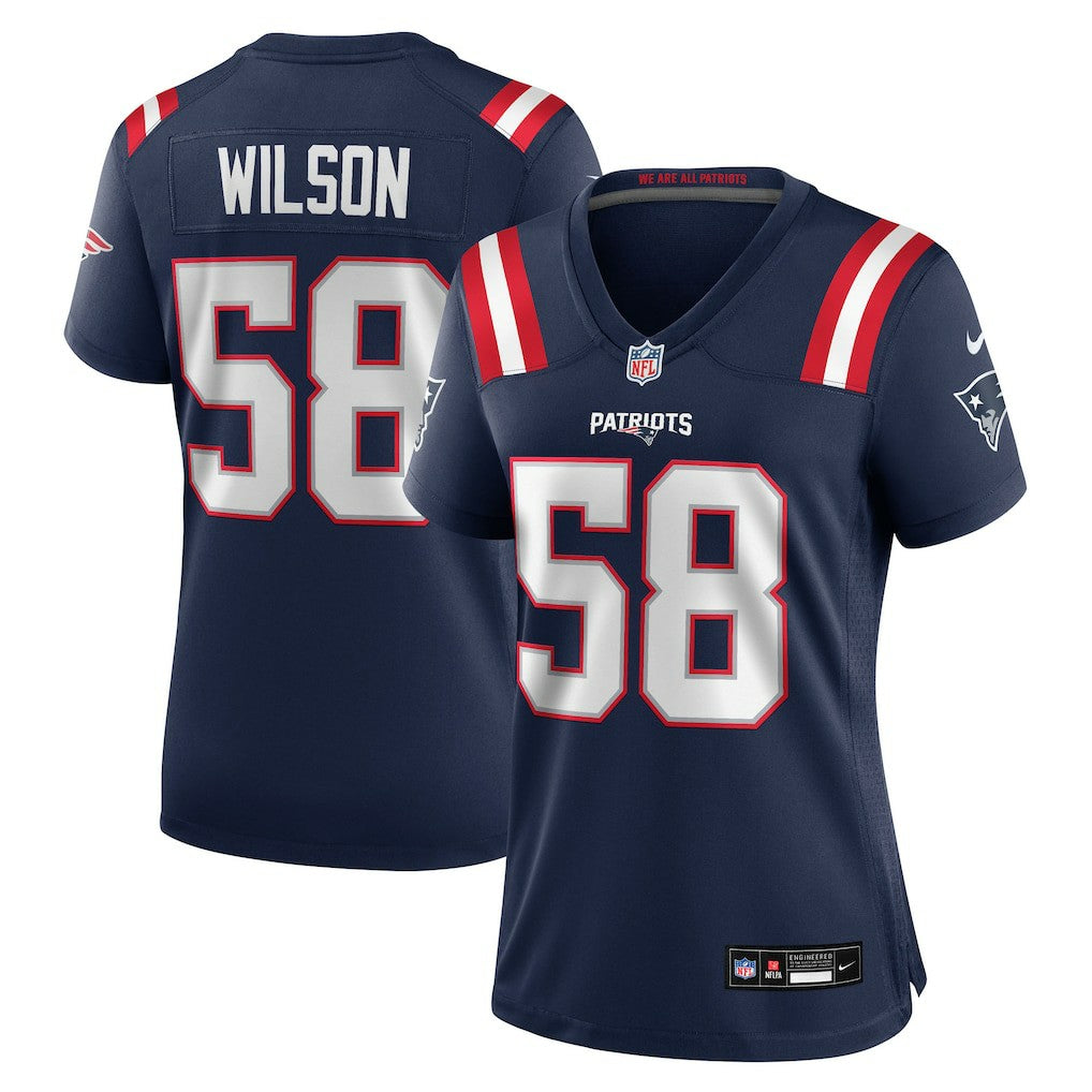 Nike Jared Wilson New England Patriots Women's Team Game Jersey Navy