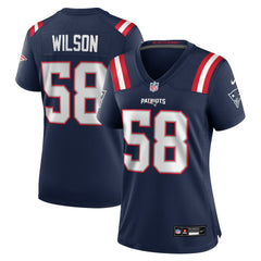 Nike Jared Wilson New England Patriots Women's Team Game Jersey Navy