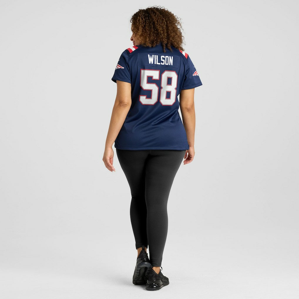 Nike Jared Wilson New England Patriots Women's Team Game Jersey Navy
