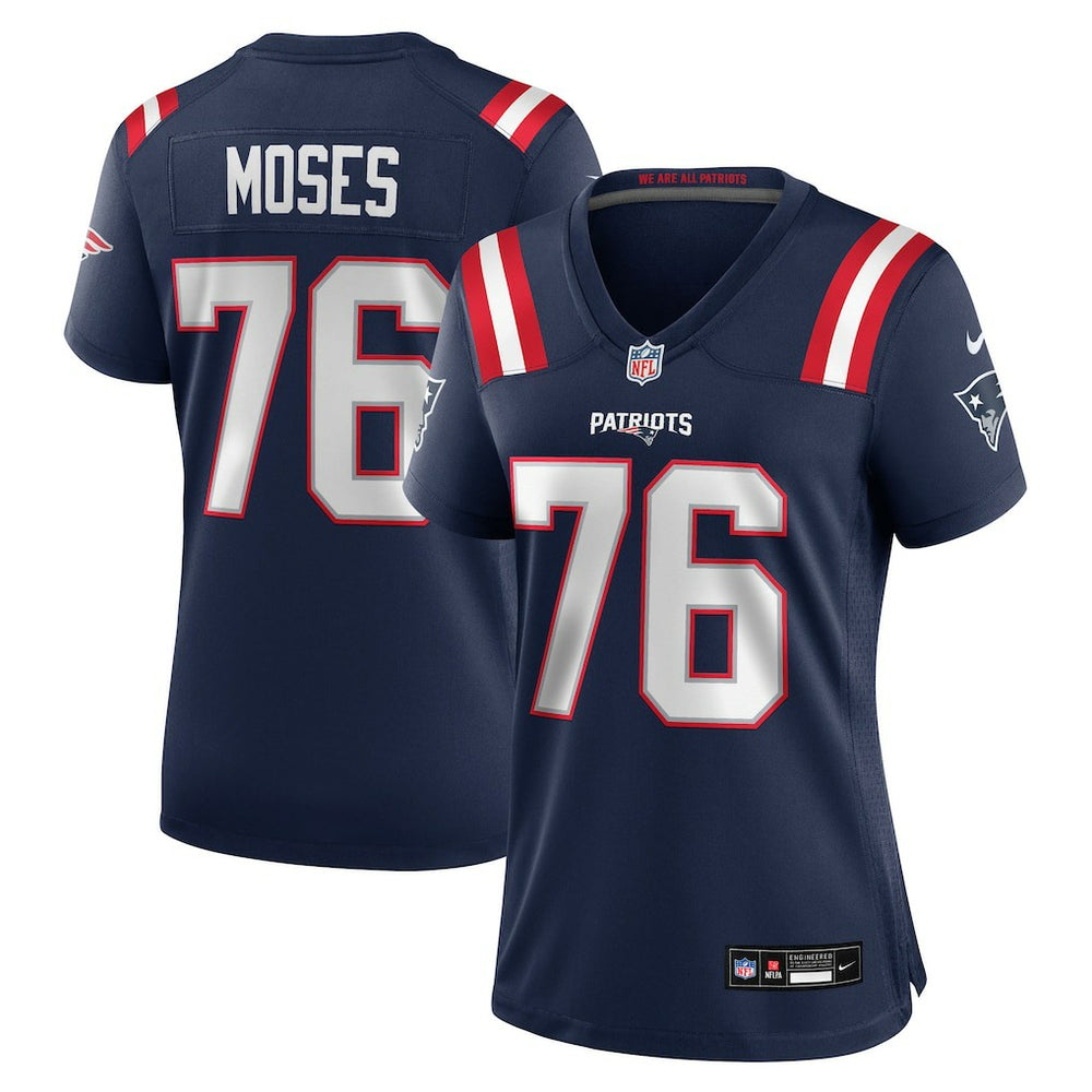 Nike Morgan Moses New England Patriots Women's Team Game Jersey Navy