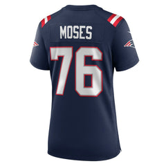 Nike Morgan Moses New England Patriots Women's Team Game Jersey Navy