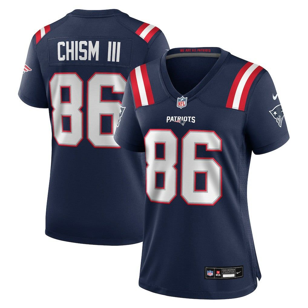 Nike Efton Chism III New England Patriots Women's Team Game Jersey Navy