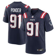 Nike Elijah Ponder New England Patriots Team Game Jersey Navy