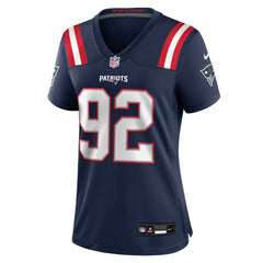 Nike Joshua Farmer New England Patriots Women's Team Game Jersey Navy