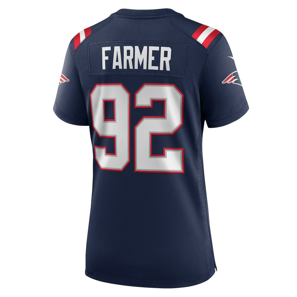 Nike Joshua Farmer New England Patriots Women's Team Game Jersey Navy