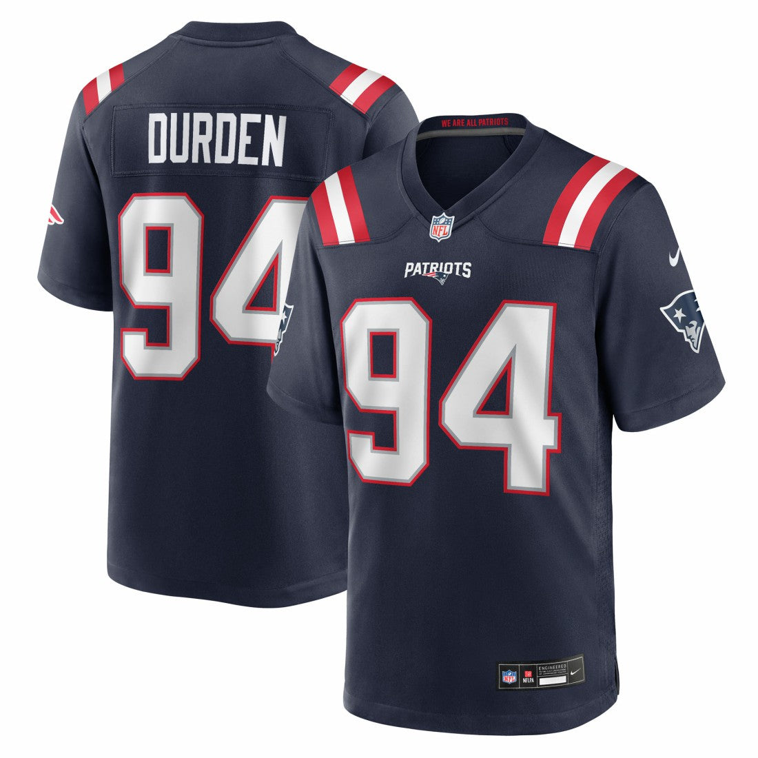 Nike Cory Durden New England Patriots Team Game Jersey Navy