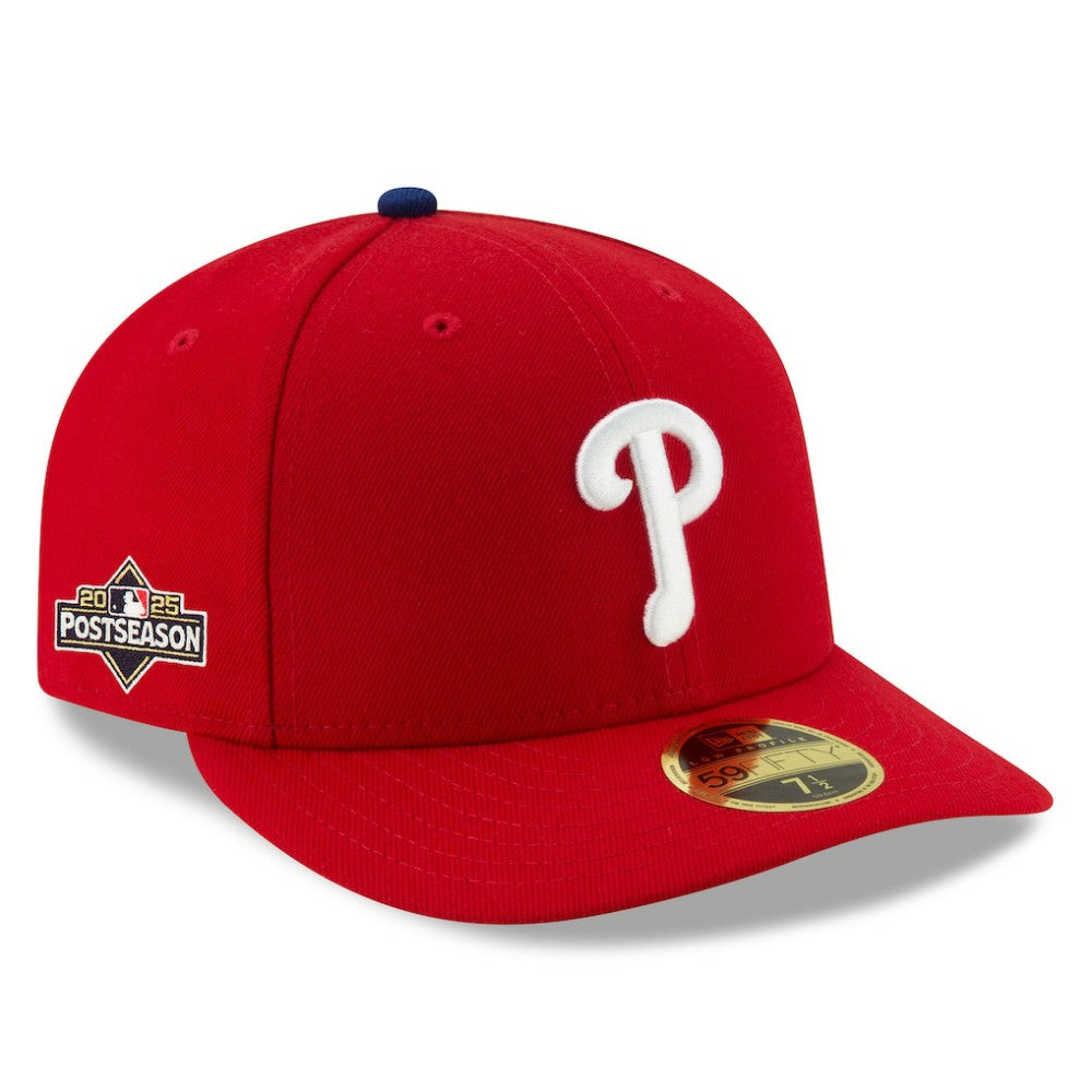 Philadelphia Phillies New Era 2025 MLB Postseason Side Patch Low Profile 59FIFTY Fitted Hat - Red - New Era on Sale