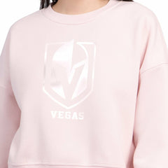 Vegas Golden Knights Starter Women's Boxy Cropped Sweatshirt - Pink - NHL 203459790