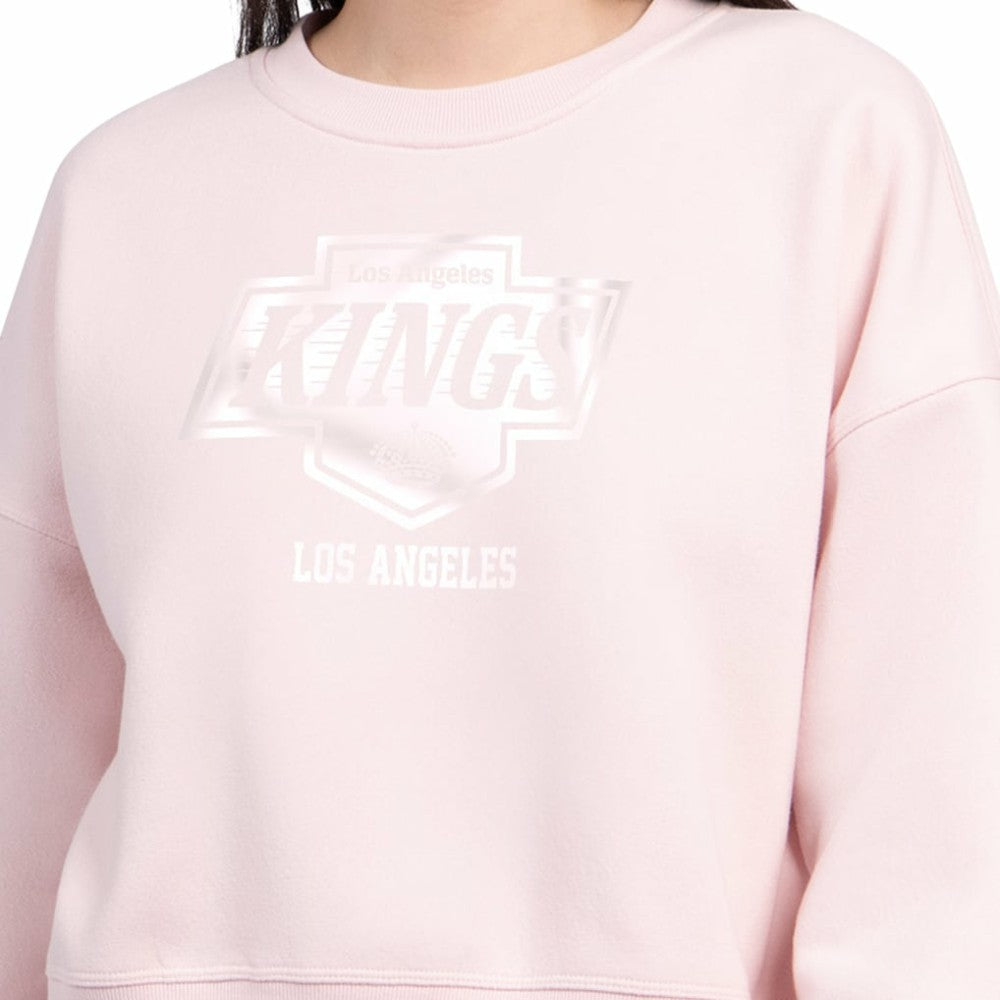 Los Angeles Kings Starter Women's Boxy Cropped Sweatshirt - Pink - NHL 203459793