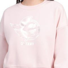 Ottawa Senators Starter Women's Boxy Cropped Sweatshirt - Pink - NHL 203459794