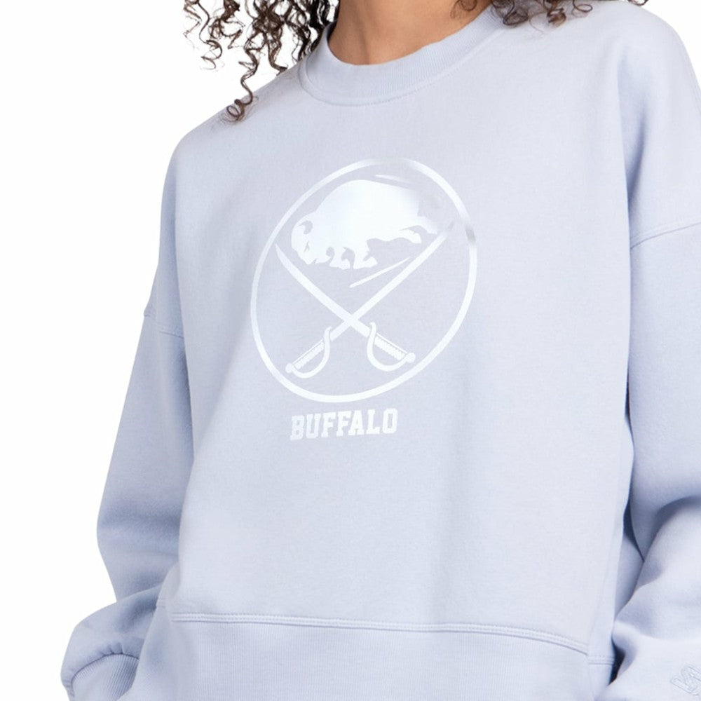 Buffalo Sabres Starter Women's Boxy Cropped Sweatshirt - Blue - NHL 203459795