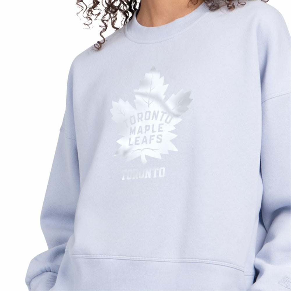 Toronto Maple Leafs Starter Women's Boxy Cropped Sweatshirt - Blue - NHL 203459799