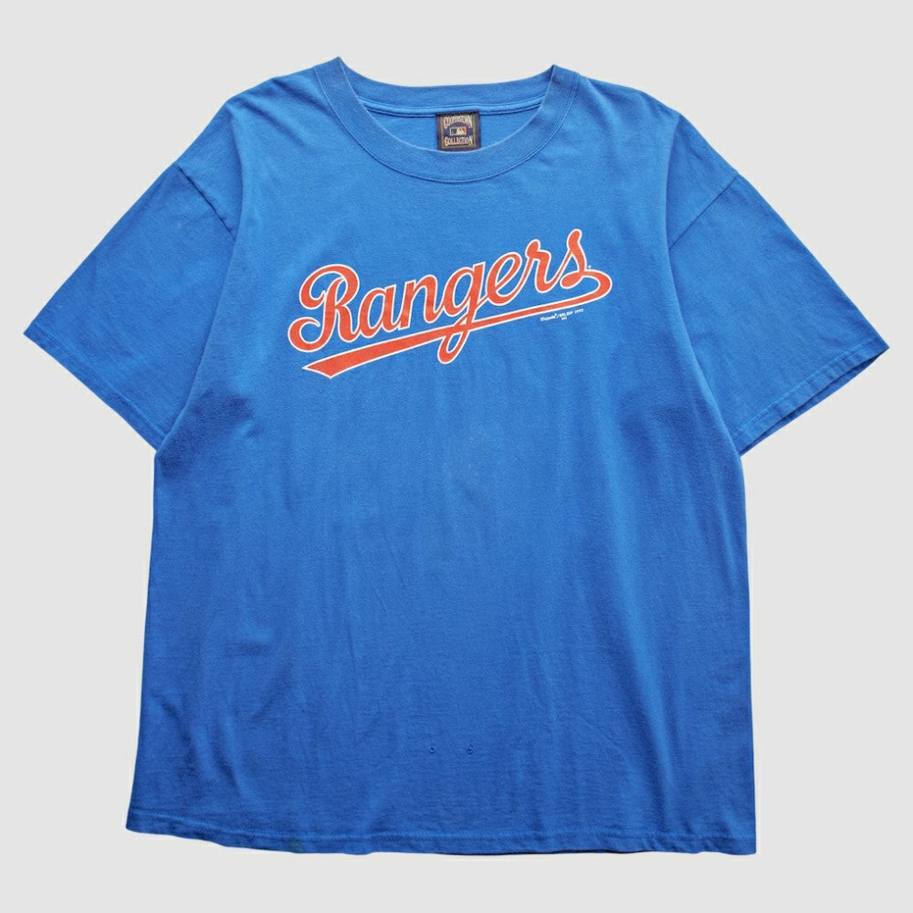 Texas Rangers Stitches 2002 T-Shirt - Blue - Vintage - Fanatics Online