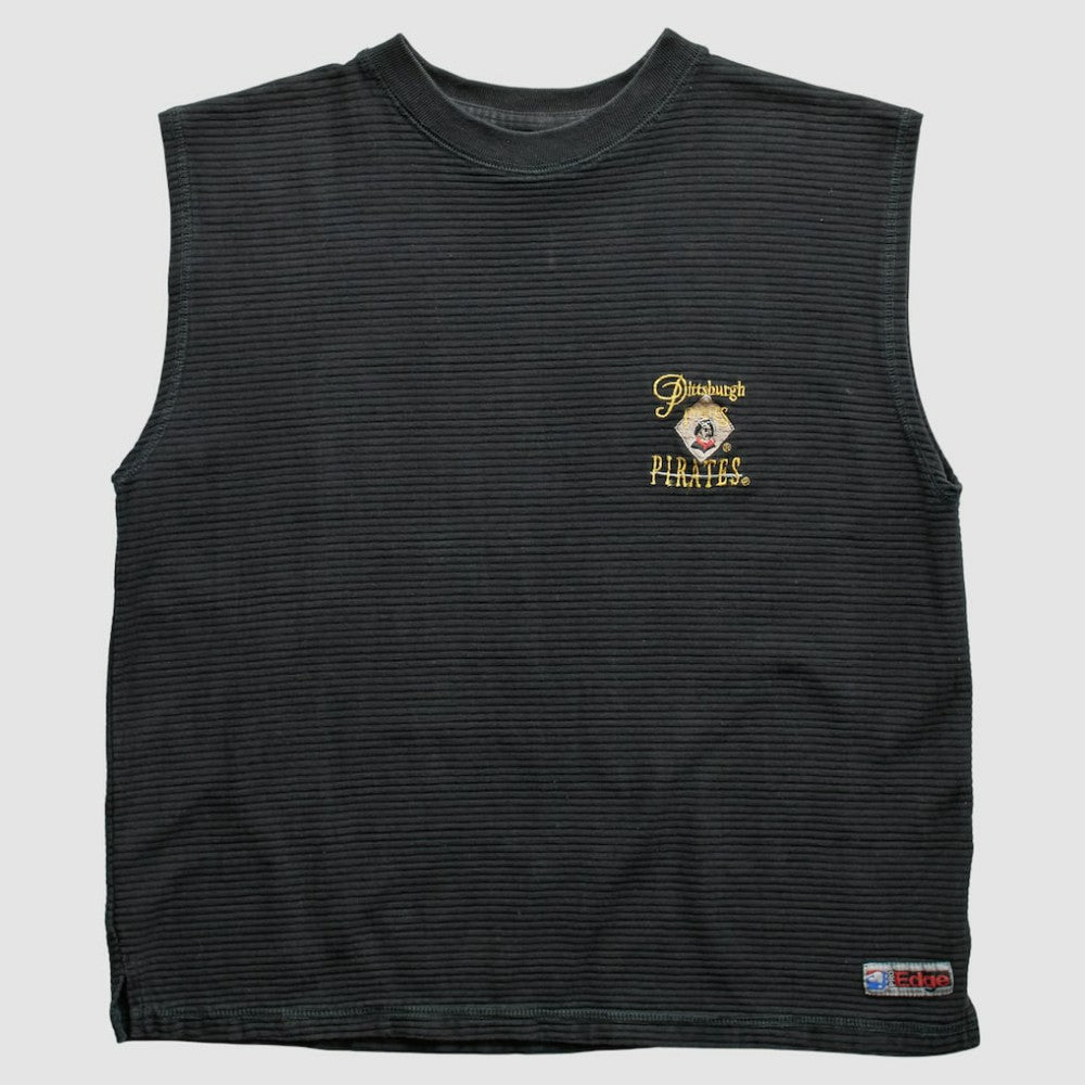Pittsburgh Pirates The Edge 90s Tank - Black - Vintage - Fanatics Discount