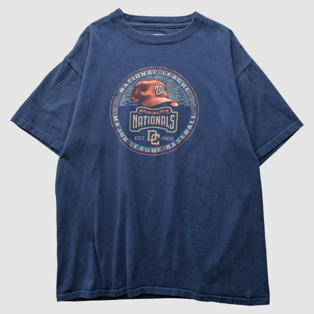 Washington Nationals 2000s T-Shirt - Navy - Vintage - Fanatics on Sale